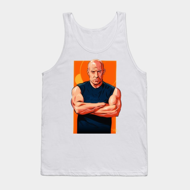 Vin Diesel - An illustration by Paul Cemmick Tank Top by PLAYDIGITAL2020